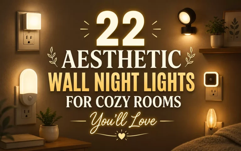 22 Aesthetic Wall Night Lights for Cozy Rooms You’ll Love