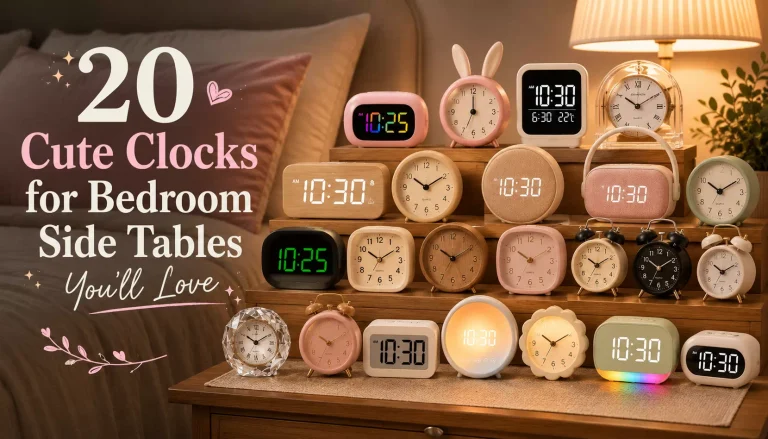 20 Cute Clocks for Bedroom Side Tables You’ll Love