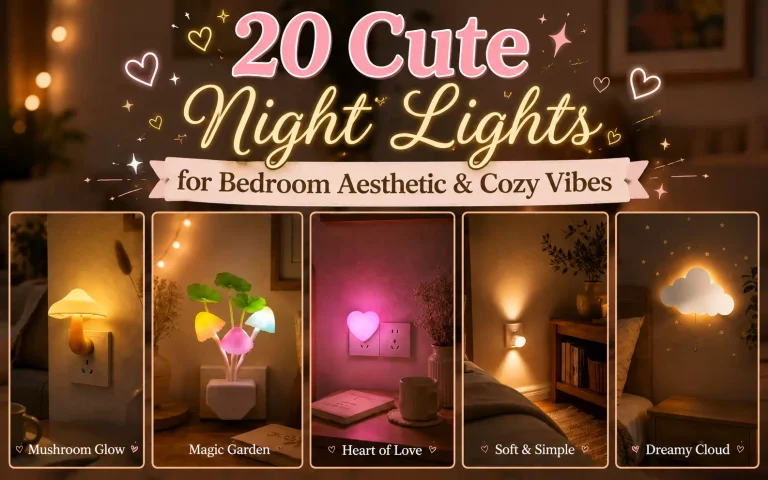20 Cute Night Lights for Bedroom Aesthetic & Cozy Vibes