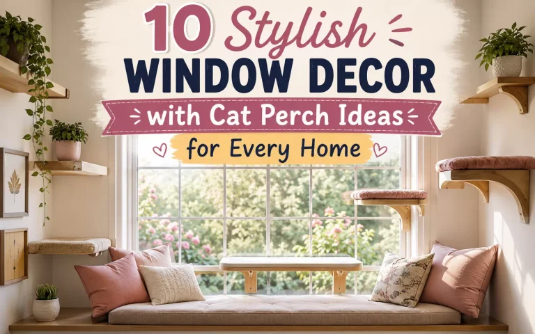 10 Stylish Window Decor with Cat Perch Ideas for Every Home